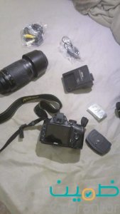 كايمرا تصوير نايكون بجميع ملحقاتها 